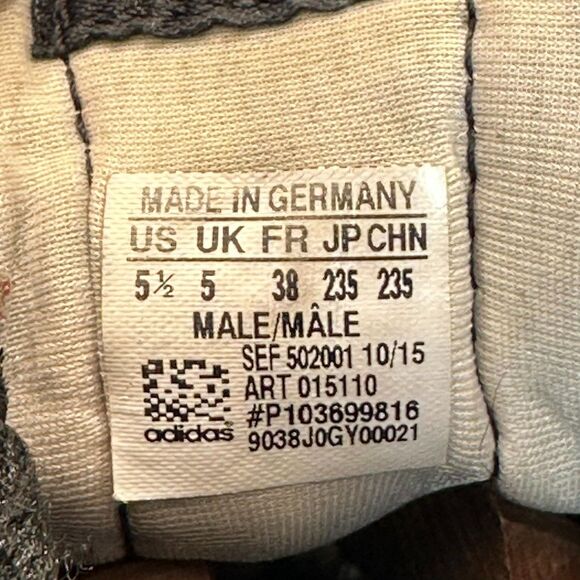 Adidas Copa Mundial Soccer Cleats Made In Germany Black 015110 Men’s Size 5.5 - Picture 8 of 13